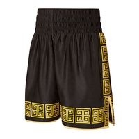 Shorts de boxe Muay Thai MMA Pakistan en Spandex noir et blanc, taille élastique, pour l'entraînement estival sur la plage