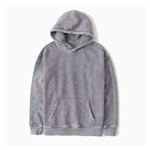 Vente en gros de sweat à capuche 100% coton lavé à l'acide High Street Series Washing vieux pull sweat à capuche vintage lavé à la pierre - Product Image 3