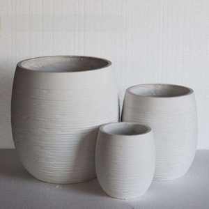 Pot de fleurs circulaire moderne nordique pour intérieur et extérieur, en plastique PP écologique, durable, léger, avec revêtement en poudre, pour la maison, le jardin, l'hôtel - Product Image 3