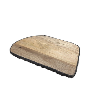 Planche à découper élégante en bois finition naturelle bois couleur marron planche à découper faite à la main en vrac - Product Image 6