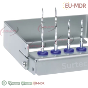 ชุดเครื่องมือเจาะรูแบบแมนนวลคุณภาพสูงรุ่นใหม่ของ Surtechs สำหรับงานผ่าตัดทางทันตกรรม ทำจากสแตนเลส ได้รับการรับรองมาตรฐาน CE - Product Image 2