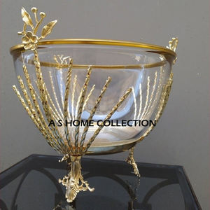 Branche d'arbre doré aluminium métal moderne feuille Design bol table de mariage pièce maîtresse et décoration affichage floral - Product Image 4