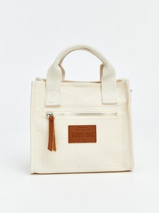 Sac fourre-tout mini en toile personnalisé avec logo OEM ODM, petit sac à main en toile de coton pour femme avec poche zippée – Fabricant - Product Image 1