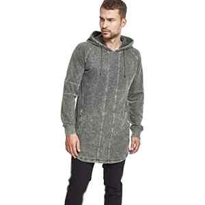 Premium Long Oversized Blank 370 Gramos Heavy Cotton Kangaroo Pocket Pullover Unisex Hombres Sudaderas con capucha personalizadas Fabricantes - Product Image 1