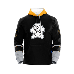 เสื้อฮู้ดฮ็อกกี้น้ำแข็งมีฮู้ดลายทางผลิตจากโพลีเอสเตอร์ - Product Image 1