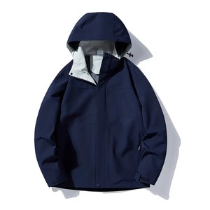 Chaqueta Softshell de poliéster liso personalizada para hombre, chaqueta de hombre pesada cálida transpirable a prueba de viento de alta calidad - Product Image 3