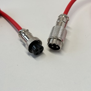 Bền Tùy Chỉnh Sâu Màu Đỏ Tùy Chỉnh Loại C Mùa Xuân Xoắn Ốc Cáp <span class=keywords><strong>USB</strong></span> Aviator Kết Nối Nylon Bàn Phím Cơ Khí Cáp Cuộn - Product Image 4