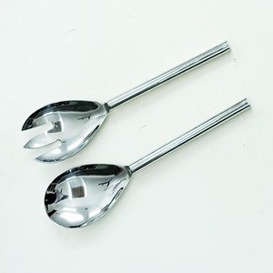 Juego de Servir Ensaladas de Acero Inoxidable con Diseño de Jinete Hecho a Mano, Vajilla Plateada con Acabado Espejo, Juego Decorativo para Servir Alimentos - Product Image 5