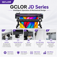 Impresora de Formato Ancho GCLOR Serie JD de 1.55m/1.85m con Cabezal de Impresión Epson Individual para Impresión de Pancartas de Vinilo