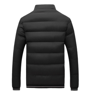 Año Nuevo 2026, venta al por mayor, chaqueta de exterior acolchada con burbujas personalizada para hombre, chaqueta con capucha y cuello levantado, acolchada impermeable de invierno para hombre - Product Image 4
