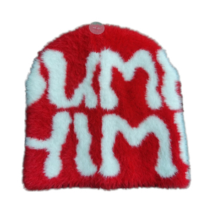 หมวกบีนนี่ถักแบบกำหนดเองสำหรับฤดูหนาวหมวกบีนนี่ขนสัตว์อบอุ่นสำหรับทุกเพศหมวกถักแบบธรรมดา - Product Image 6