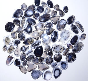 อัญมณีทำจากหินอัญมณีธรรมชาติ Dendrite โอปอล Cabochon อัญมณีหลวมจากยอดอินเดีย - Product Image 3