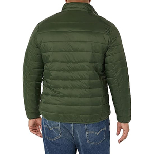 Veste matelassée pour homme de haute qualité, sur mesure, épaisse, manches longues, grande taille, coupe-vent, en toile, pour la randonnée hivernale - Product Image 3