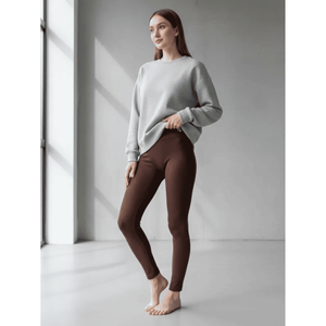 Women's Comfortable Patterned Fleece Leggings 50 Pieces Various Colors Warm Elastic One Size-Ye Store Made Spandex Nylon Push - Product Image 1