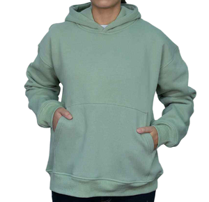 Sudadera con capucha de algodón polar de gran tamaño para mujer con estampado de soplo 3D personalizado - Product Image 1