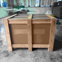 Boîte en carton ondulé robuste sur mesure avec cadre en bois contreplaqué pour l'expédition à l'exportation
