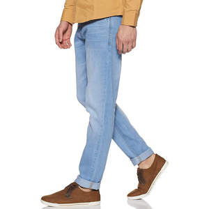 Pantalones vaqueros para hombre, venta al por mayor, pantalones vaqueros rectos ajustados para hombre, pantalones vaqueros fabricados al por mayor, personalización transpirable OEM - Product Image 2