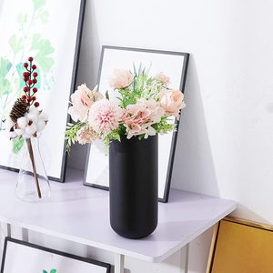 Elegant Design Metal Cylinder Flower <b>Vase</b> Black Finished for Tabletop Home & Wedding Decoration Metal Floral <b>Vase</b> - Product Image 2