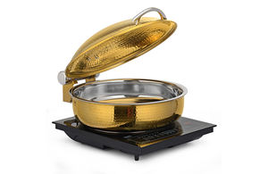 Plato de frotamiento con tapa superior enrollable y bisagras hidráulicas para cierre suave y contenedor de quemador a base de gel para fines de calefacción - Product Image 6