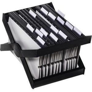 Cesta Colgante DIN A4 Antracita DURABLE CARRY con 30 Archivadores Colgantes de Poliestireno, Bandejas para Archivos Resistentes - Product Image 3