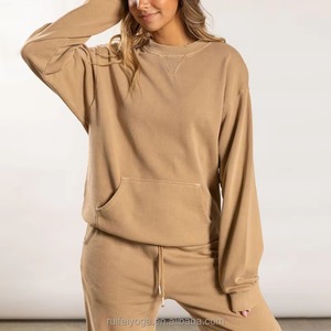 Ensemble pantalon deux pièces pour femmes Survêtement Vêtements d'automne Jogging de sport à capuche Ensemble 2 pièces pour femmes - Product Image 3