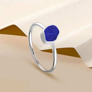 Premium Classic 925 Sterling Silver Smooth Cab Bezel Setting Stackable <b>Ring</b> <b>Lapis</b> <b>Lazuli</b> Gemstone Pear Oval Men's Pack 12 - Product Image 2
