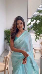 ชุดส่าหรีสำหรับงานแต่งงานงานปาร์ตี้ดีไซน์ล่าสุด - Product Image 2