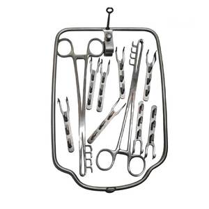 Kit de Cirugía de Rumenotomía Veterinaria de 11 Piezas, Juego de Instrumentos Quirúrgicos Manuales de Metal para Animales Grandes, para Ganado Vacuno y Otros Animales - Product Image 3