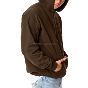 Sudadera con Capucha de Alta Calidad para Hombre, Sudadera de Manga Larga de Algodón con Bloques de Color y Logotipo Personalizado de Fábrica, con Bolsillo - Product Image 3