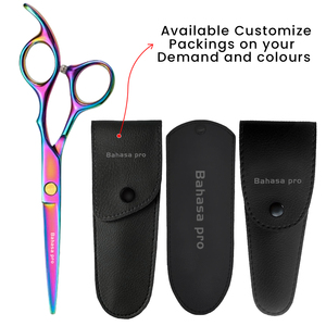 Ciseaux de barbier en acier inoxydable avec logo personnalisé, ciseaux à cheveux à prise confortable, fournisseur en gros de ciseaux de barbier - Product Image 6
