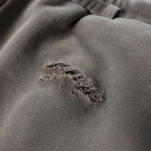 Streetwear Custom French Terry Cotton Patch <b>Work</b> Wide Leg Fit Baggy Pants Sweatpants for <b>Men</b> - Product Image 3