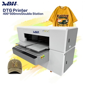 เครื่องพิมพ์ XBH DTG ขนาด 400x500 มม. แบบสองหัวพิมพ์ สำหรับพิมพ์สิ่งทอแบบดิจิทัล สำหรับการปรับแต่งเสื้อยืดและหมวก - Product Image 1