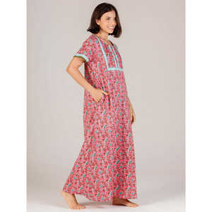 Camisón Largo Evolve para Mujer, Súper Suave, 100% Algodón, Estampado, Ropa de Dormir para Damas, Diseño Súper Cómodo, Suministrado por ODM - Product Image 4