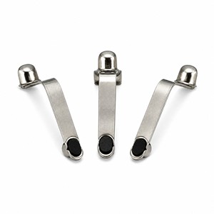 Clip a Molla a V con Doppia Testa e Tappo in Gomma, Nichelato, Vendita all'Ingrosso, Clip per Tubi Hardware da Fabbrica - Product Image 4