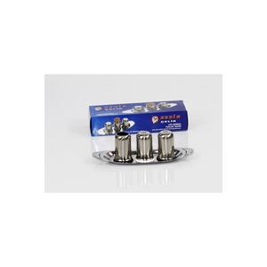 Juego de 3 Molinillos de Sal y Pimienta Cromados Bayraktar B.1551, Utensilio de Cocina Premium - Product Image 2