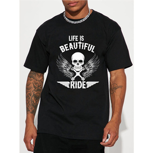 Camiseta de ocio para hombre y Polo para Primavera/Verano con estampado estándar de un color hecho en China - Product Image 1