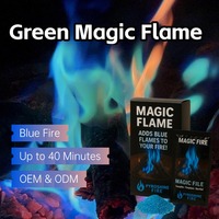 Paquets de Feu Magique Bleu Changeant de Couleur pour Foyer de Camping Essentiels pour le Camping Feu de Camp & Foyers Accessoires pour Foyers