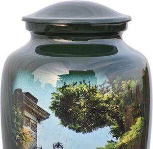 Gate of Heaven <b>Pet</b> Urn Decorative <b>Box</b> Ashes Keepsake <b>pet</b> cat Burial urn <b>Memorial</b> Human Ashes Cremation Funeral urn Adult - Product Image 2