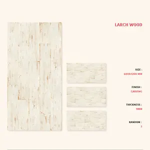 600x1200mm Full-Porcelain Non Slip Stone Texture Wooden Look Larch Wood Design 60x120cm Ceramic Floor Wall Tiles