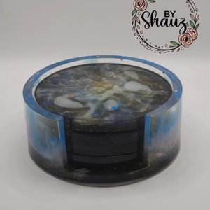 Wholesale Resin <b>Coasters</b> with Natural Wood Texture, Decorative Handmade <b>Coaster</b> <b>Set</b> for Home Decor Shops, Export Agents, - Product Image 2