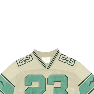 Maillot de Rugby de tissu de maille de conception de col en V avec le service d'OEM - Product Image 4