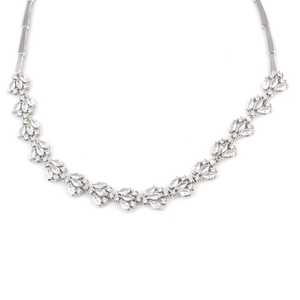 Collier Fleur de Lotus Plaqué Or Rose avec Pierres en Zircon - Product Image 4