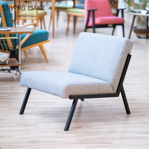 <strong>Grey</strong> Mid Century Modern Luxury Lounge Sessel Nordic Hotel Accent <strong>Recliner</strong> <strong>Chairs</strong> Furniture Chaise Living Room Leisure <strong>Chair</strong> - Product Image 5