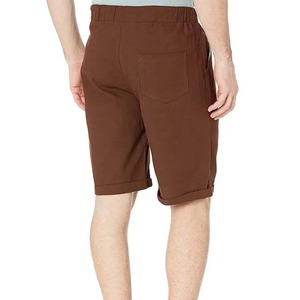 Venta al por mayor de los hombres Casual 100% algodón Jogger Shorts Athletic Fitness Work Outdoor Gym Wear con patrón de malla sólida - Product Image 3