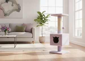 Rascador para gatos Amistar Lavender Cat Lux de alta calidad para todas las razas y tamaños de gatos y gatitos. - Product Image 4