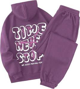 OEM personalizado hombre alta calidad 100% mujeres gráfico cordón manga larga chándal 100% poliéster 220 GSM - Product Image 1