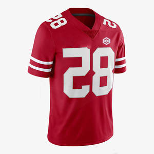 Camiseta Deportiva Profesional de Fútbol Americano Personalizada en Color para Hombre, Manga Corta, 100% Poliéster, Secado Rápido, para Verano - Product Image 6