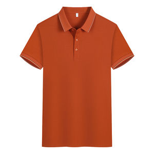 Camiseta de Golf Personalizada con Logotipo para Hombre, con Bordado Frontal, Color Personalizado, Manga Corta, Mezcla de Poliéster/Algodón - Product Image 1