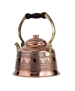 Copper kettle with artisan crafted design perfect for kitchen <b>stove</b> decor tea serving and rustic home ambiance - Product Image 2