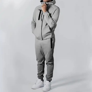 Wholesale <b>Plus</b> <b>Size</b> Outdoor Sport Men Sportswear Tracksuit Men <b>2</b> <b>Piece</b> <b>Set</b> Hoodie <b>Sets</b> Men Sweatpants Hoodie <b>Set</b> - Product Image 5